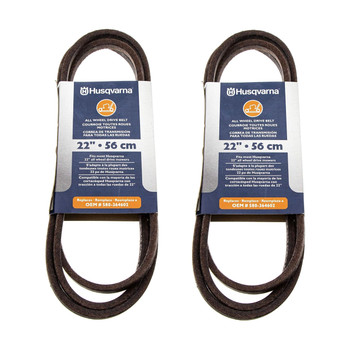 Husqvarna OEM 22 AWD MOWER BELT 580364603 586124201 (2 Pack) - NO LONGER AVAILABLE