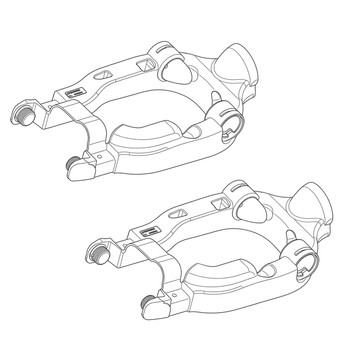 Husqvarna OEM FRAME 521851101 (2 Pack)