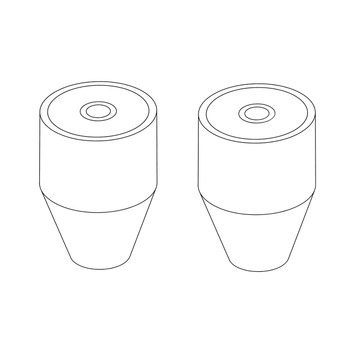 Husqvarna OEM BUMPER.RUBBER.ISOLATOR.TRACTOR 597785101 (2 Pack)