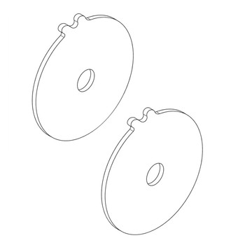 Husqvarna OEM TAPE MEASURE COVER PLATE 505697331 (2 Pack)