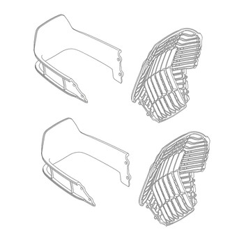 Husqvarna OEM SAFETY GUARD 536874001 (2 Pack)