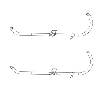 Husqvarna OEM FUEL.HOSE.SHUT.OFF.ASM.10".10" 586123903 (2 Pack)