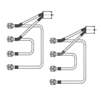 Husqvarna OEM PARALLEL WIRE HARNESS ASSY 538971201 (2 Pack)