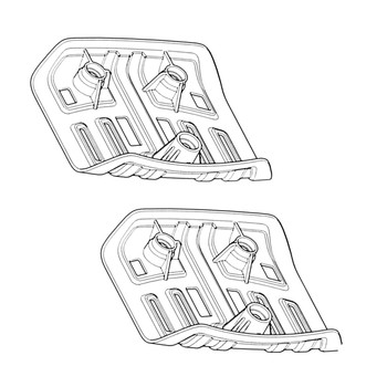 Husqvarna OEM SKID PLATE RMX GZ26S MK-II 529848101 (2 Pack)