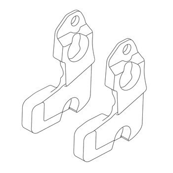 Husqvarna OEM COVER CHAIN TENSIONER, FALCON 536886001 (2 Pack)