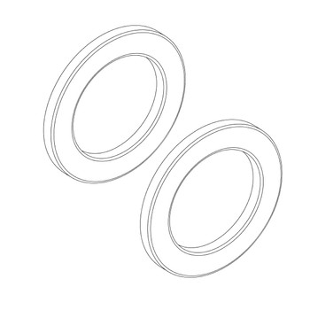 Husqvarna OEM GASKET 516948501 (2 Pack)