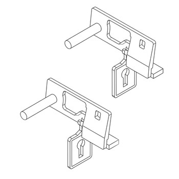 Husqvarna OEM BRKT ROD.BYPASS.EZT.X431 585474302 (2 Pack)