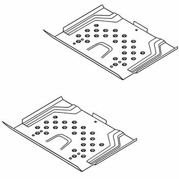 Husqvarna OEM PLATE.PNT.FOOTREST.PZ.ORANGE 589304602 (2 Pack)
