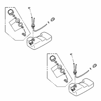 Husqvarna OEM TANK ASSEMBLY 579139105 (2 Pack)