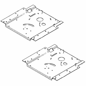Husqvarna OEM PLATE ENGINE.23 IN.RZ BLACK X4 598736102 (2 Pack)