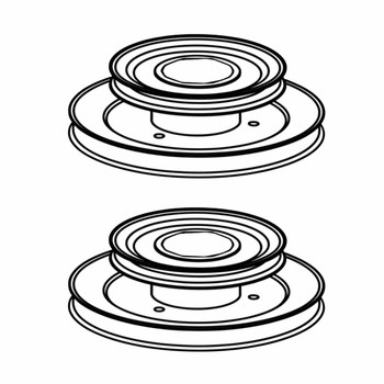 Husqvarna OEM PULLEY.DRIVE.54 597489301 (2 Pack)