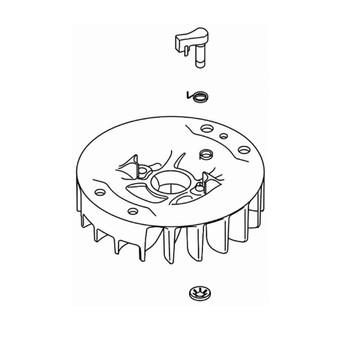 525739501 Flywheel Husqvarna Genuine OEM Part