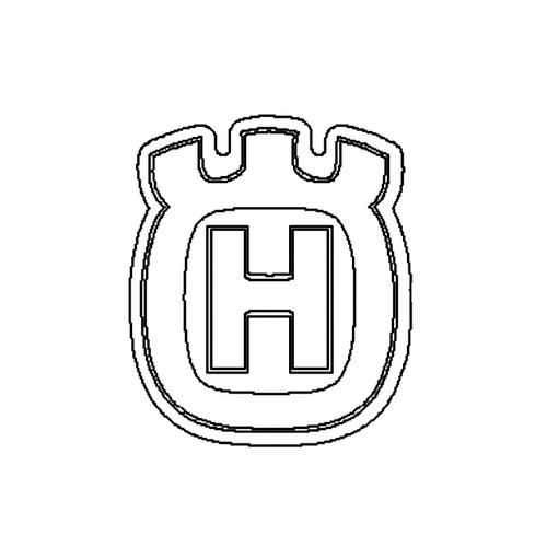 HUSQVARNA Decal Crown H 70mm 532422011 Image 1