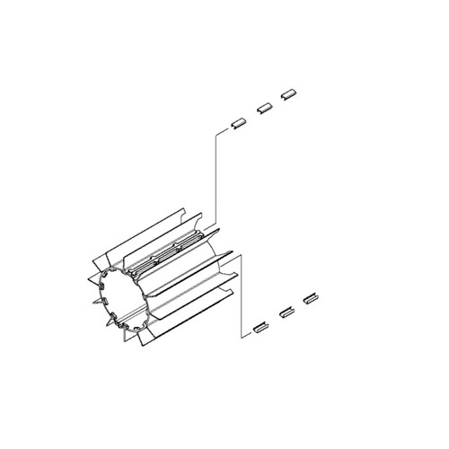 HUSQVARNA Sweeper Assy Rubber 501070501 Image 1