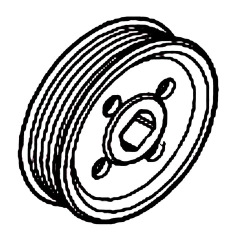 Husqvarna 536107901 - Pulley Front Pj5 D54