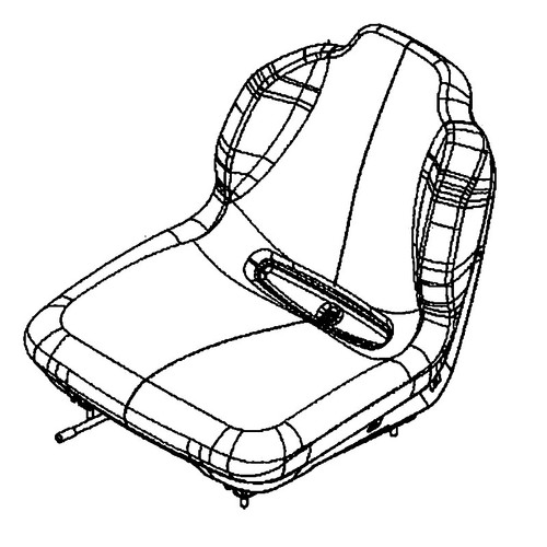 Husqvarna 536178203 - Seat 18" W/O Armrest - Z350