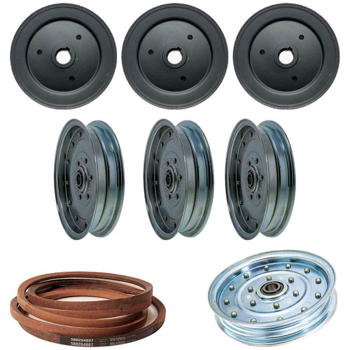 Belt and Pulley Kit for Z454XS Husqvarna Zturn Mower IMAGEN