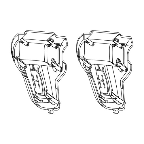 CONSOLE HUSQVARNA APPLIQUE ONE-PIECE OEM (2 Pack) For Husqvarna ST 330 Snow Blower