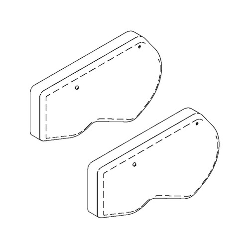 58264HS Husqvarna OEM GUARD.BELT.TILLER.ORANGE 532440709 (2 Pack)