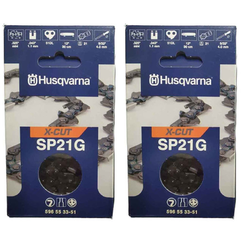 HUSQVARNA Chains - X -PRECISION ,12"BAR, 51 DRIVE LINKS, .043"GAUGE, .325" M - 2 PACK