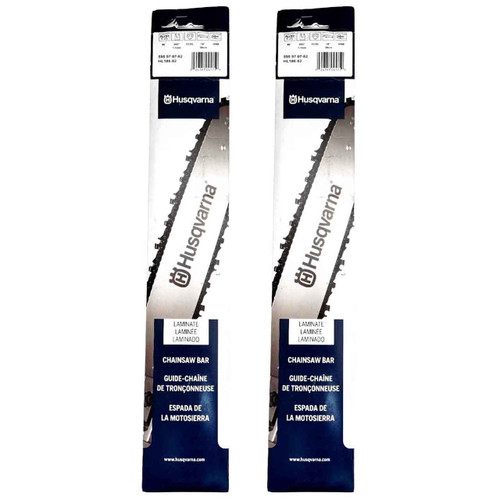 HUSQVARNA Guide Bar  - Laminated ,14"BAR, 52 DRIVE LINKS, .043"GAUGE, 3/8"   - 2 PACK