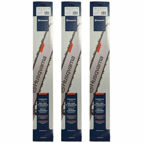 HUSQVARNA Guide Bar  - X -Force XT ,24"BAR, 84 DRIVE LINKS, .058"GAUGE, 3/8"  - 3 PACK