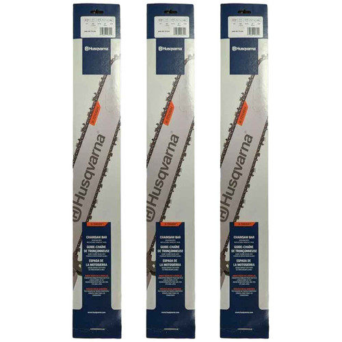 HUSQVARNA Guide Bar  - X -Force XT ,24"BAR, 84 DRIVE LINKS, .050"GAUGE, 3/8"  - 3 PACK