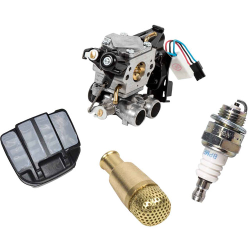 HUSQVARNA 565 COMPLETE CARBURETOR AIR-OIL FILTERS SPARK PLUG KIT OEM