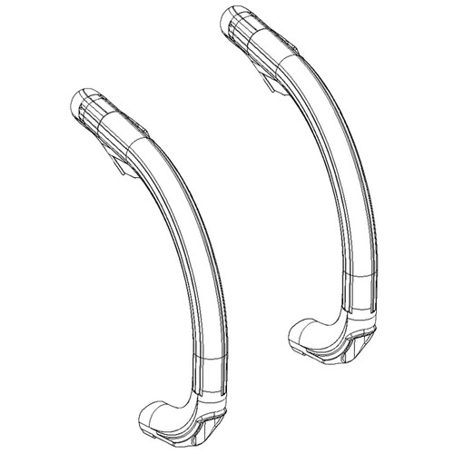 Husqvarna OEM FRONT HANDLE GZ3500L 579312202 (2 Pack)