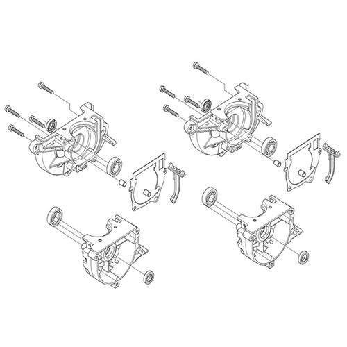 Husqvarna OEM CRANKCASE ASSY 585382201 (2 Pack)