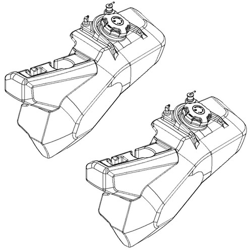 Husqvarna OEM FUEL TANK ASY RH PZ EPA-COMPL 590026012 (2 Pack)