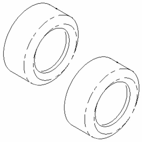 Husqvarna OEM TIRE.23X10.5-12.TURF.MASTER.RE 532170453 (2 Pack)