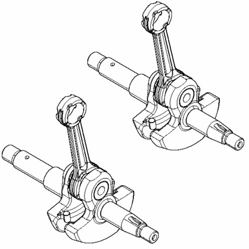 Husqvarna OEM CRANKSHAFT KIT GZ4350/543XP 597075302 (2 Pack)