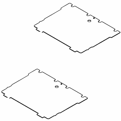 Husqvarna OEM PLATE, FLOOR W/DECALS 539132744 (2 Pack)