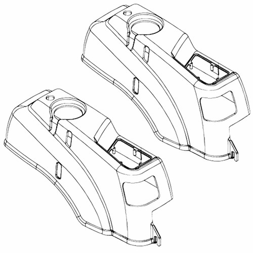 Husqvarna OEM FENDER RT, GRAY 578178901 (2 Pack)