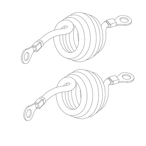 Husqvarna OEM CABLE BATTERY GROUND RZ 586108101 (2 Pack)