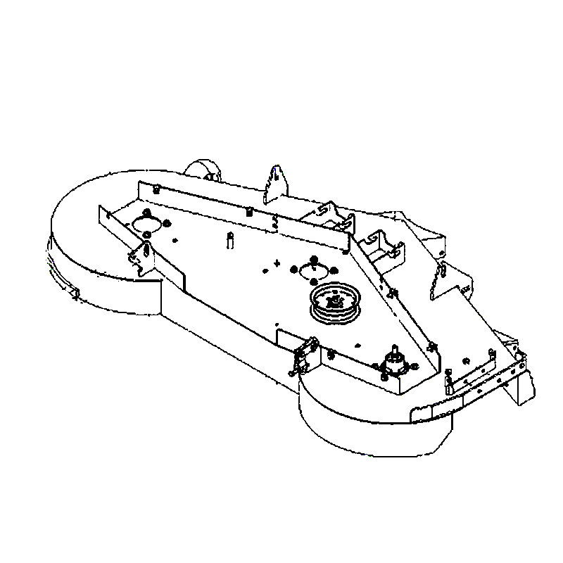 HUSQVARNA 581505401 Deck Svc Mzt 61 W/Decals Org - Genuine part