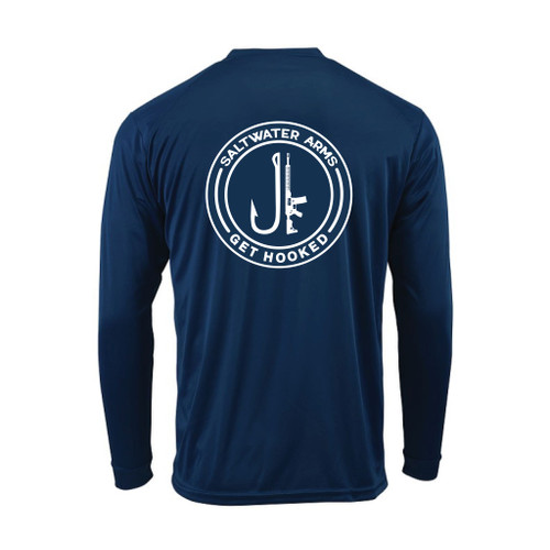 Saltwater Arms UPF 50+ Get Hooked Long Sleeve Size: SMALL