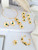 Komuya Floranía 24K Gold Plated Bronze Crystal Flower Statement Choker Handcrafted Colombian Necklace