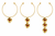 Komuya Floranía 24K Gold Plated Bronze Crystal Flower Statement Choker Handcrafted Colombian Necklace