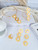 Komuya Alada 24K Gold Plated Bronze Wing-Brim Faux Pearl Earrings Handcrafted Colombian Artisan Drops