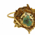 Komuya Elementa 24K Gold Plated Bronze Statement Hand Cuff Handcrafted Colombian Artisan Bracelet