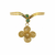 Komuya Origen 24K Gold Plated Bronze Molten Stone Pectoral Necklace Handcrafted Colombian Statement Piece
