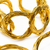 Komuya Alis 24K Gold Plated Bronze Woven Ring Cuff Bracelet Handcrafted Colombian Jewelry