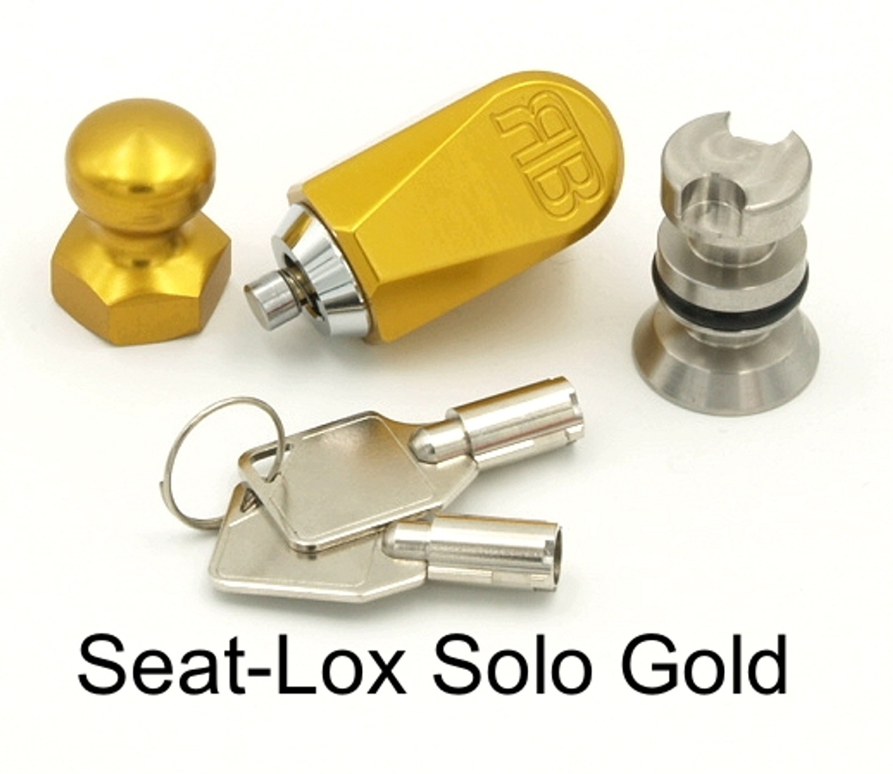 Solo seat lock gold anodized finish