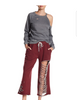 Distressed Sweatpant Wine