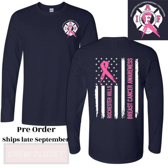 Gildan LONG SLEEVE T-Shirt - Breast Cancer Awareness- Pre Order