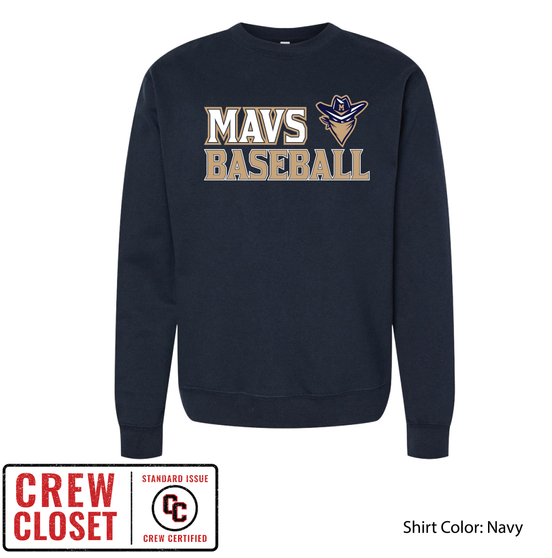 Mavs Baseball Midweight Crewneck Sweatshirt