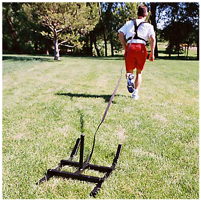 Stubby Sheet Sled with H-Harness and Quick Release