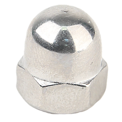 Nut, Acorn, Nyloc, 6/6, M6 1.0, Star Trac